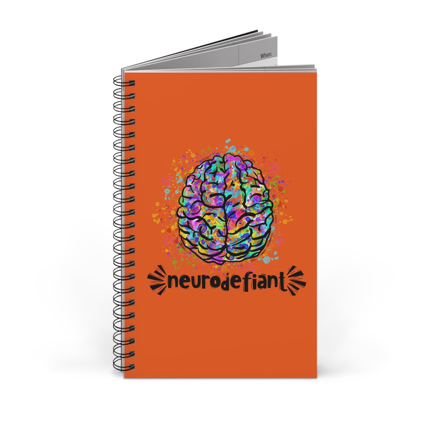 NeuroDefiant - Spiral Journal (Orange)