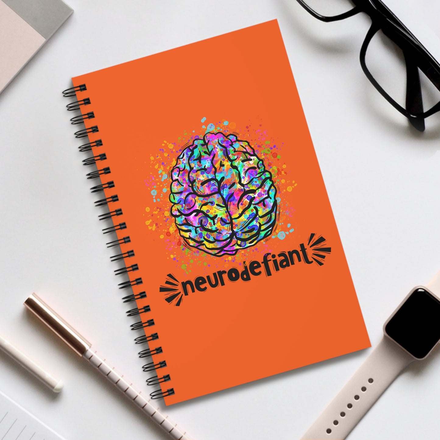 NeuroDefiant - Spiral Journal (Orange)