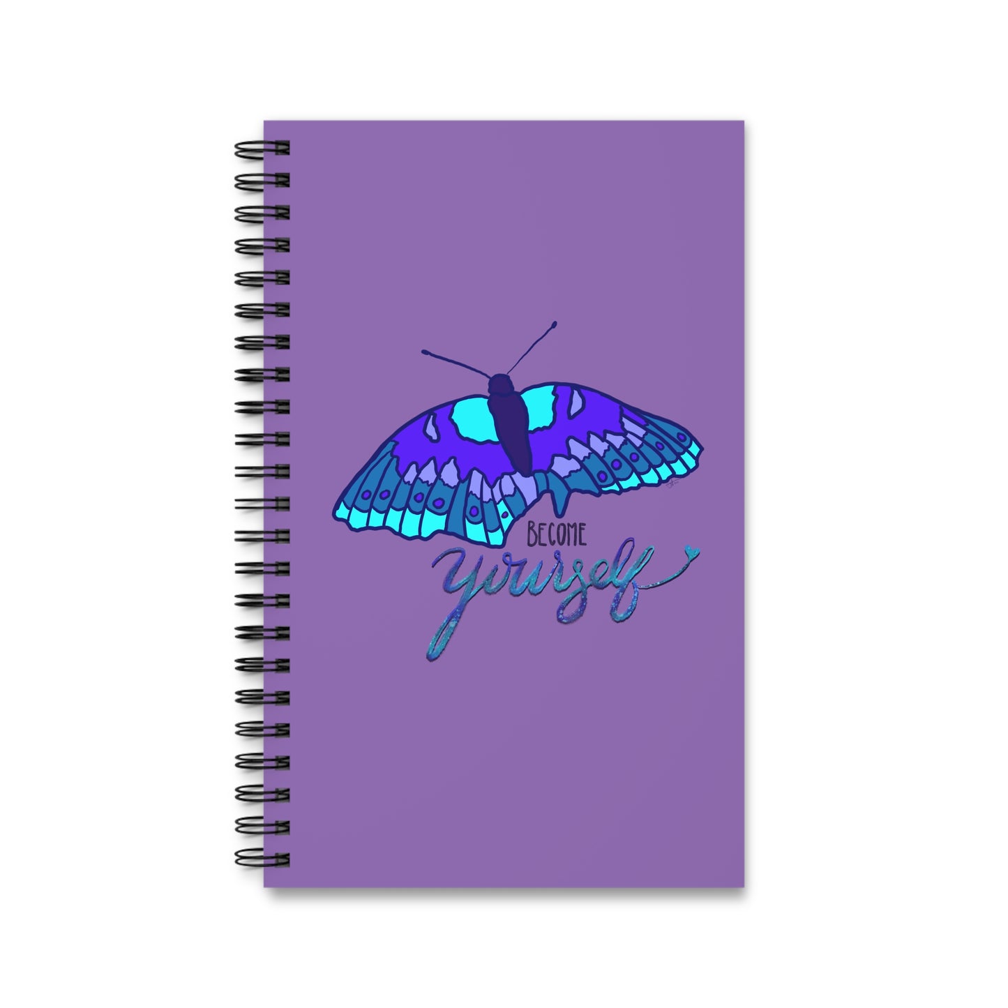 Become Yourself - Spiral Journal (Purple)