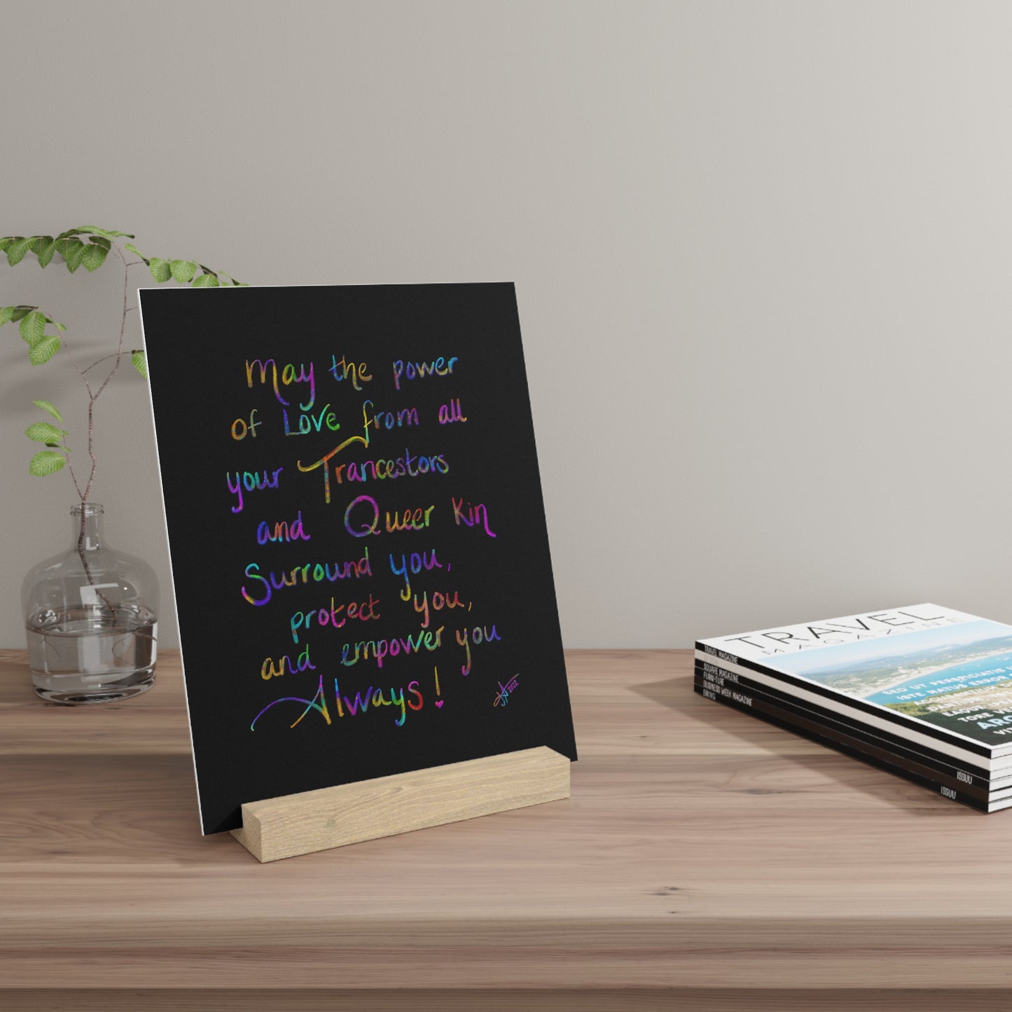Pride Blessing - Gallery Board with Stand