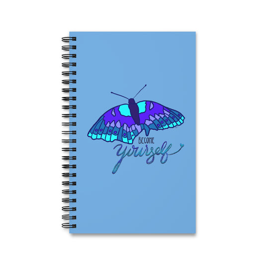 Become Yourself - Spiral Journal (Blue)