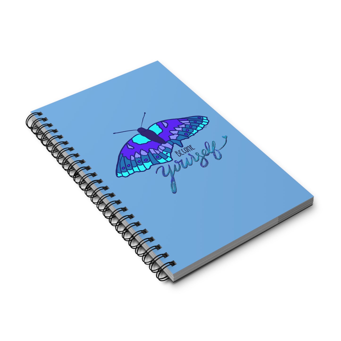 Become Yourself - Spiral Journal (Blue)