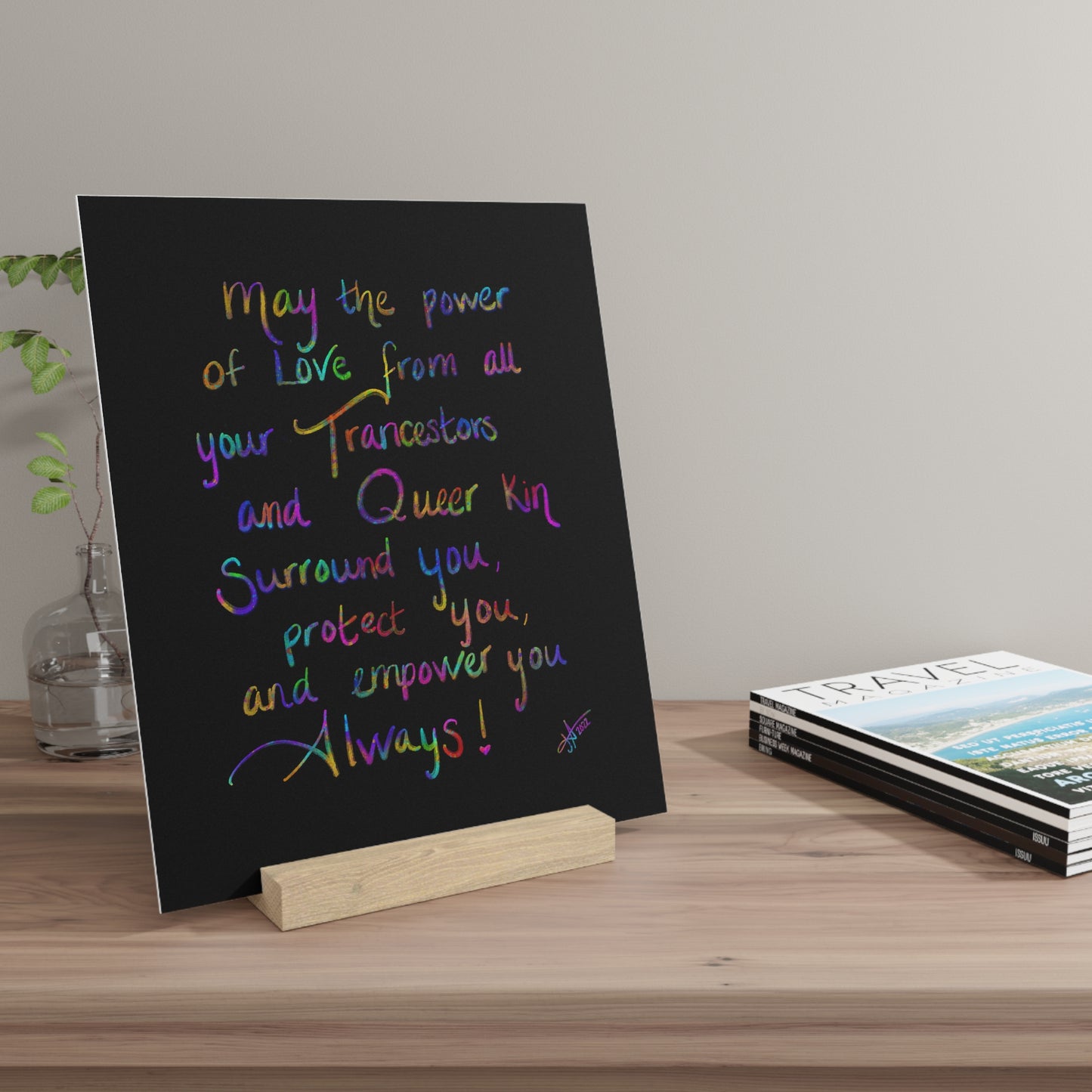 Pride Blessing - Gallery Board with Stand
