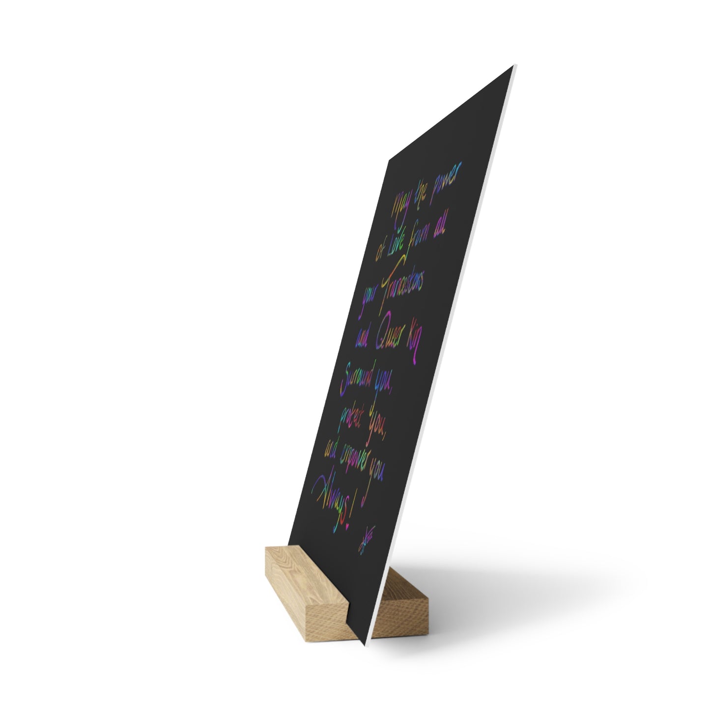 Pride Blessing - Gallery Board with Stand