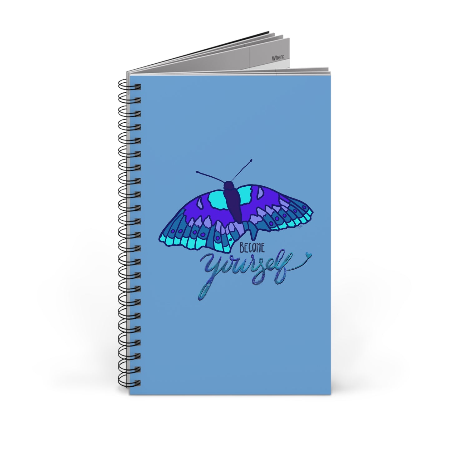Become Yourself - Spiral Journal (Blue)