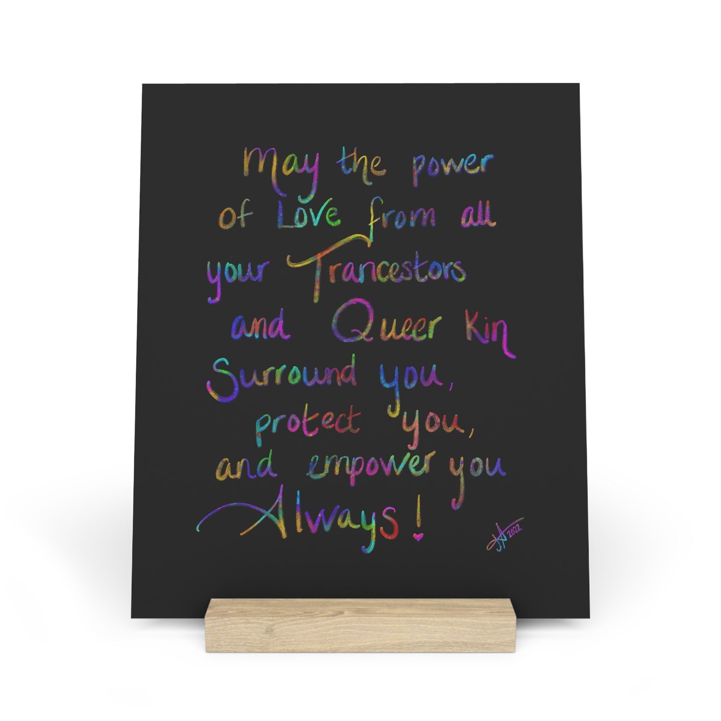 Pride Blessing - Gallery Board with Stand