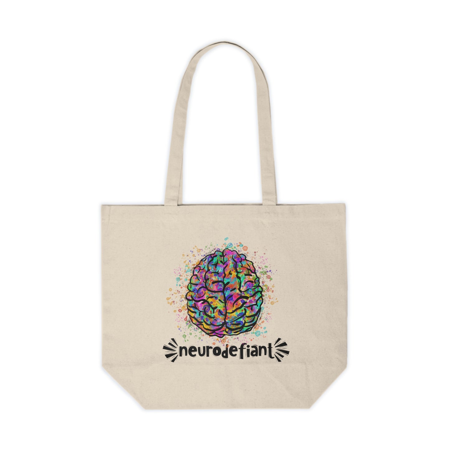 NeuroDefiant - Canvas Shopping Tote
