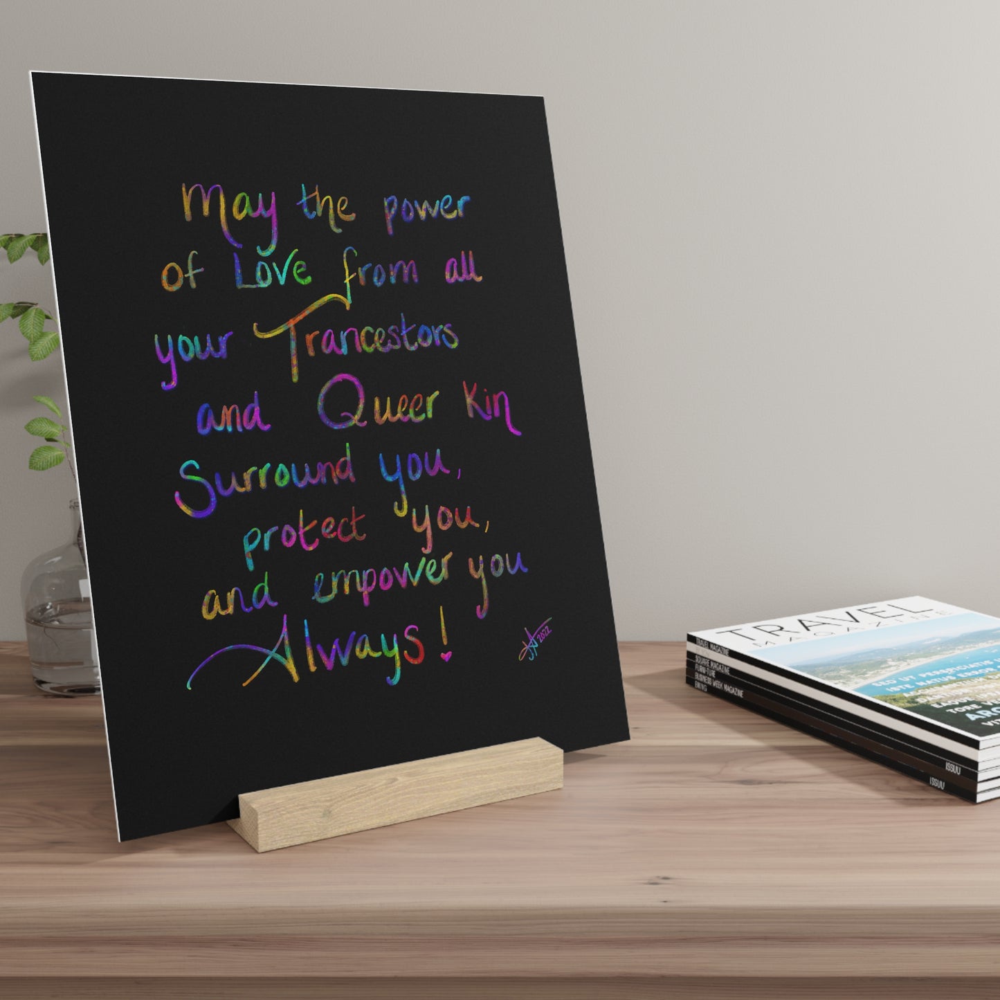 Pride Blessing - Gallery Board with Stand