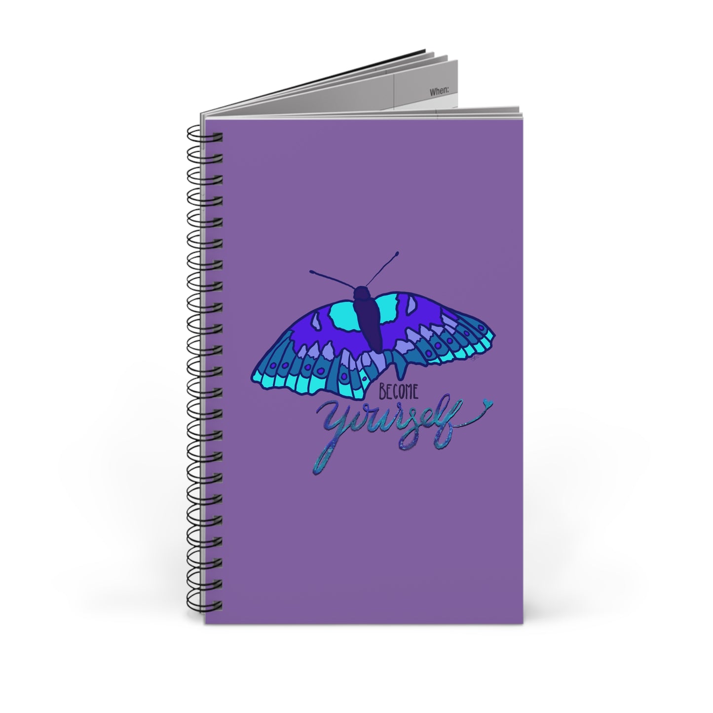 Become Yourself - Spiral Journal (Purple)