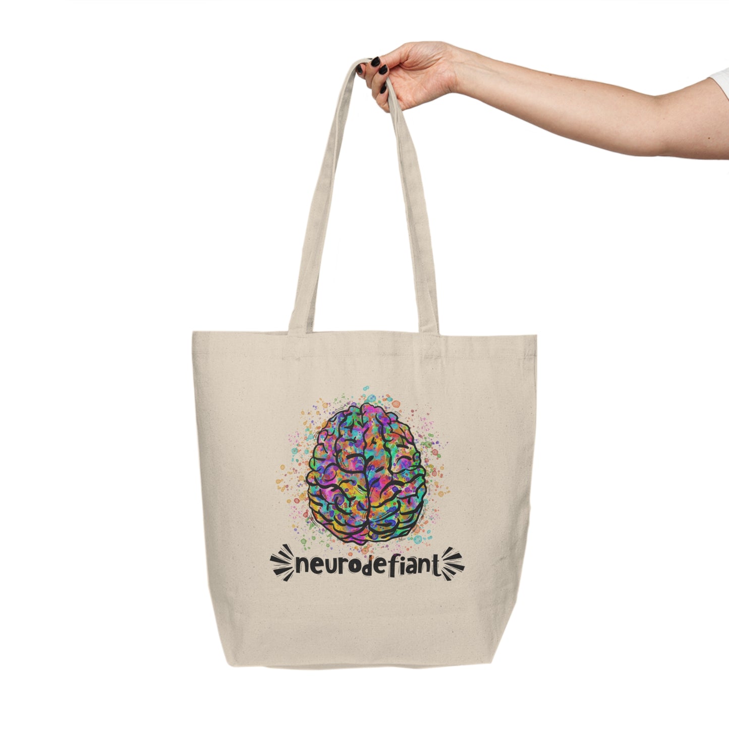 NeuroDefiant - Canvas Shopping Tote