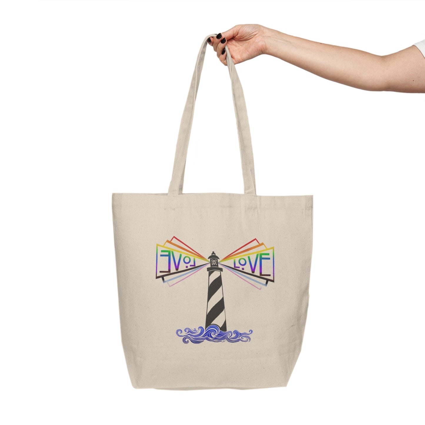 Be a Lighthouse - Canvas Shopping Tote