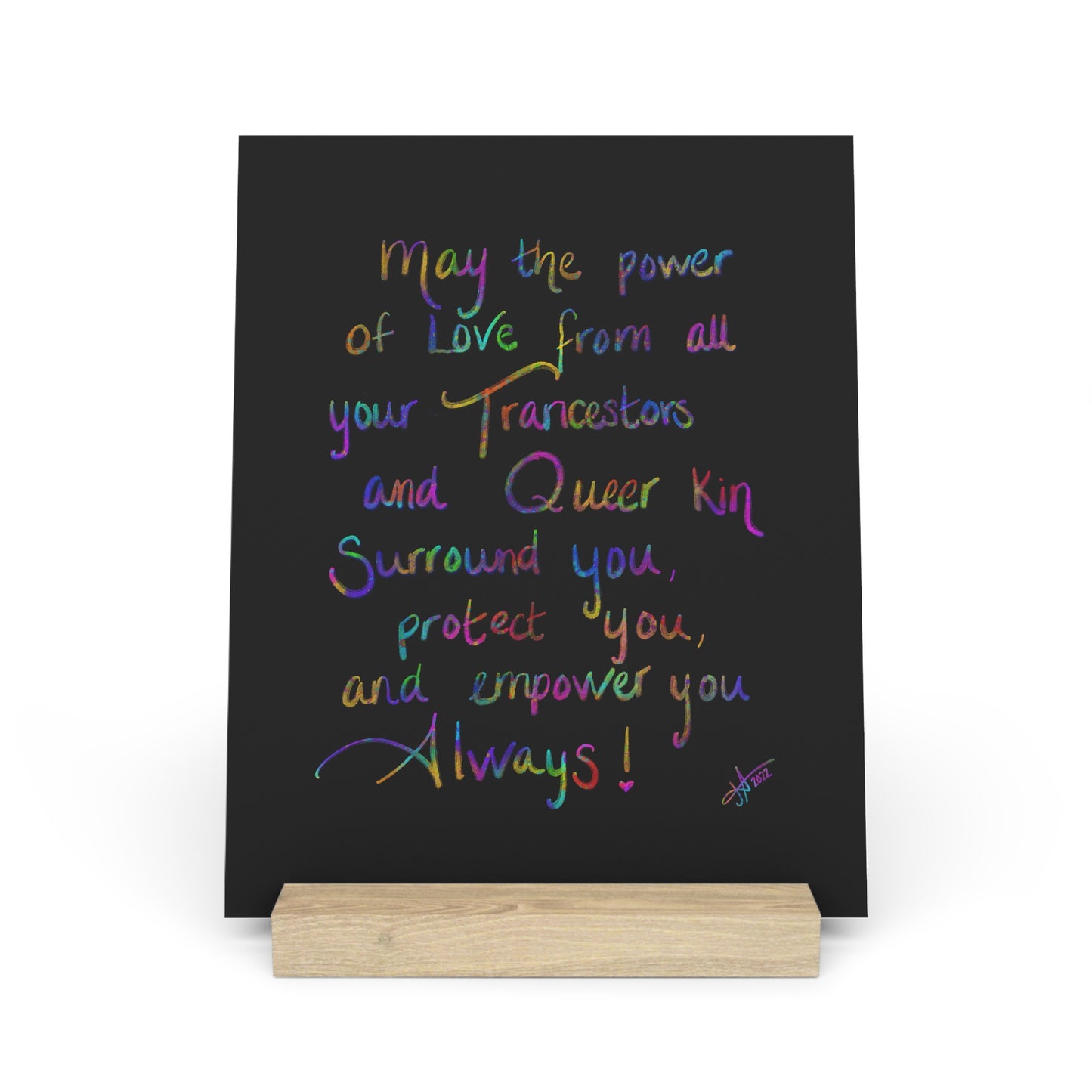 Pride Blessing - Gallery Board with Stand