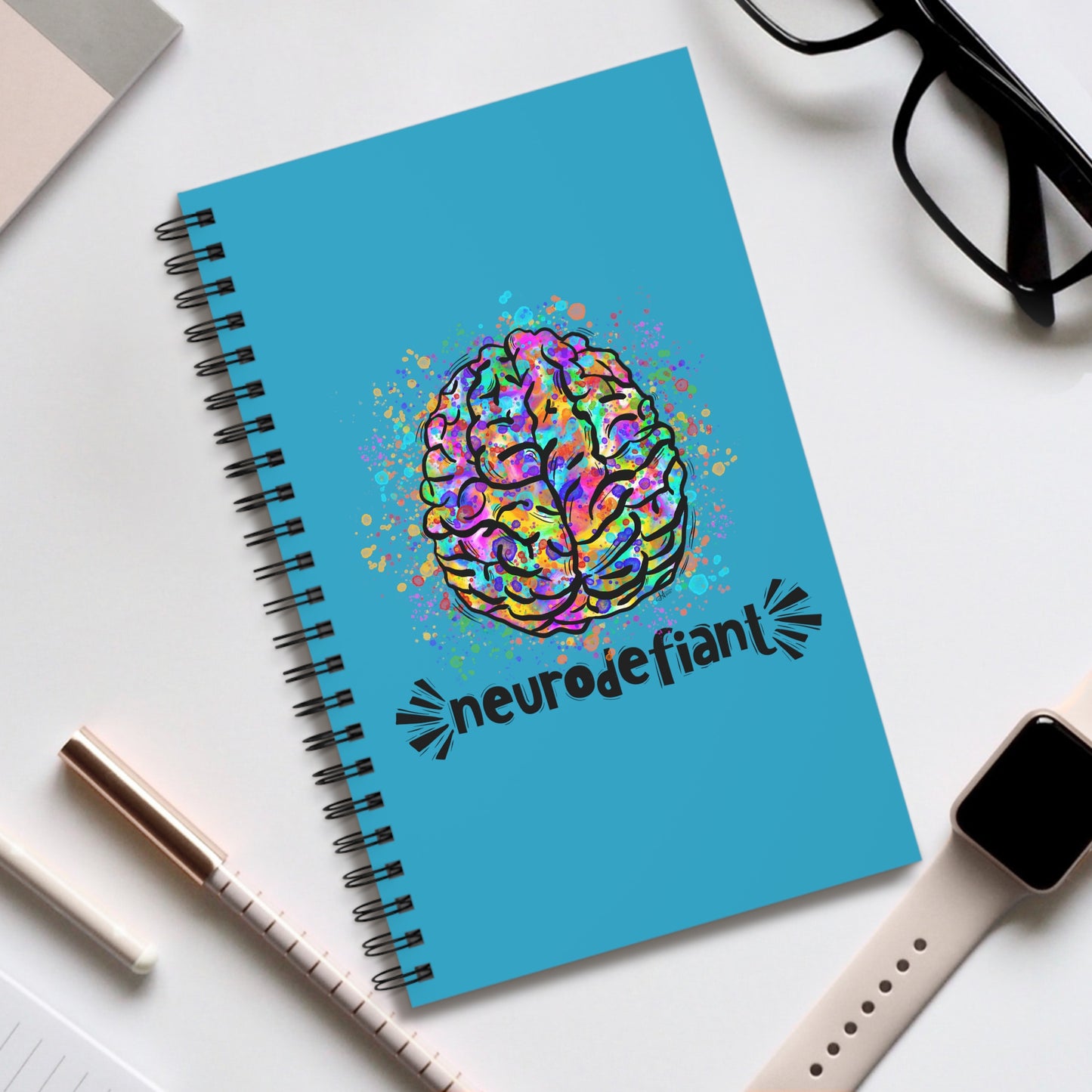 NeuroDefiant - Spiral Journal (Teal)