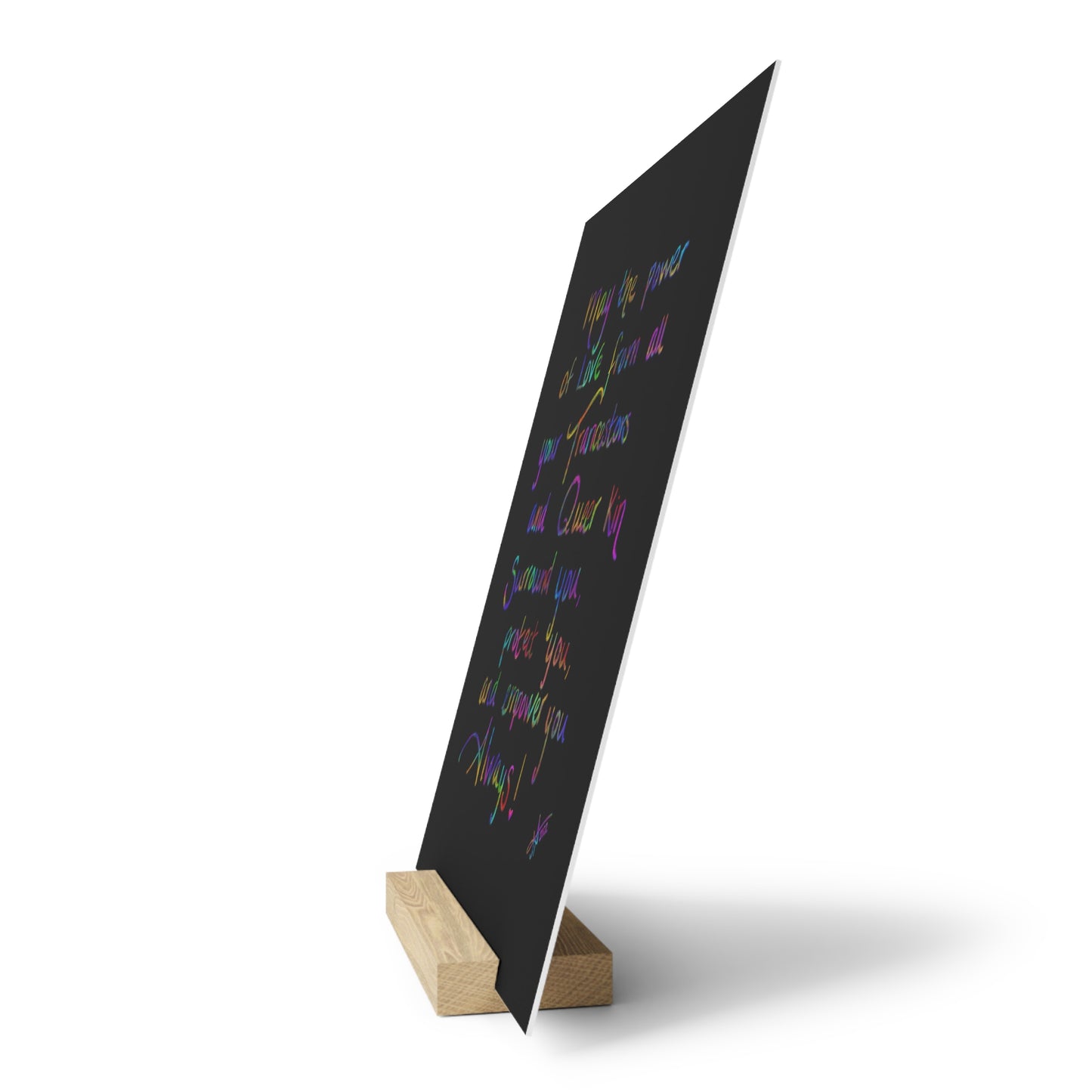 Pride Blessing - Gallery Board with Stand