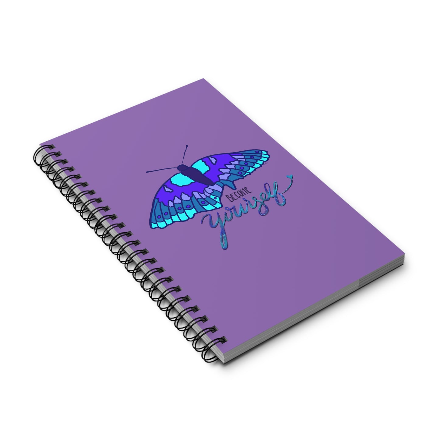 Become Yourself - Spiral Journal (Purple)