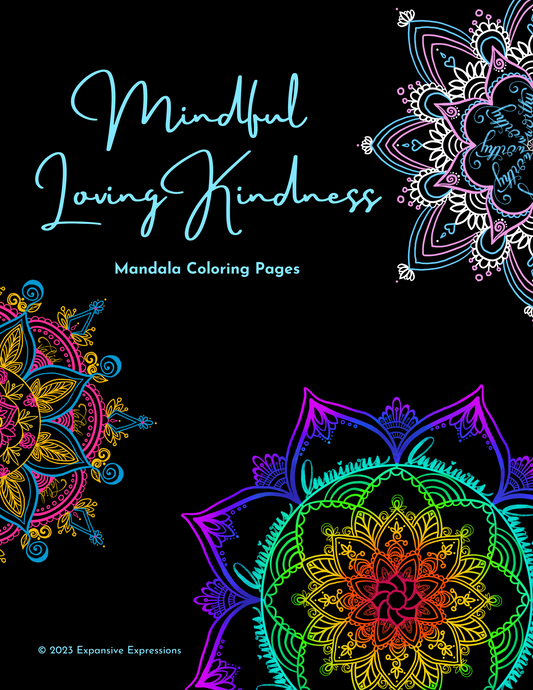 Mindful Loving Kindness - Creative Process Pages