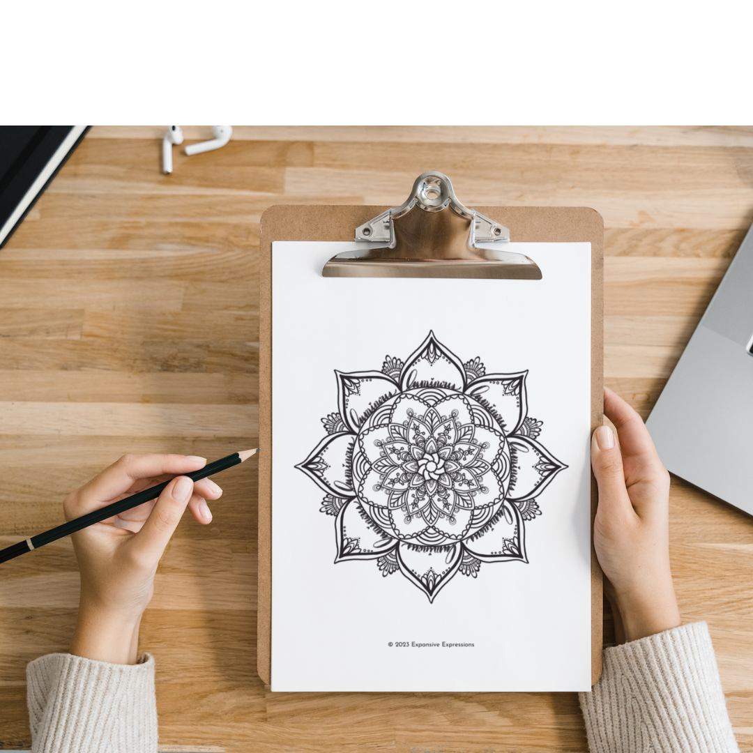Mindful Loving Kindness - Creative Process Pages