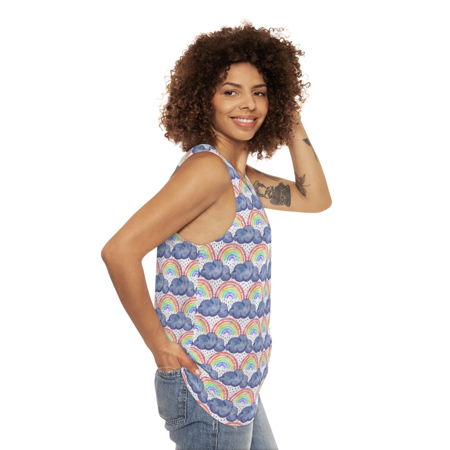 Watercolor Rainbows - Unisex Tank Top