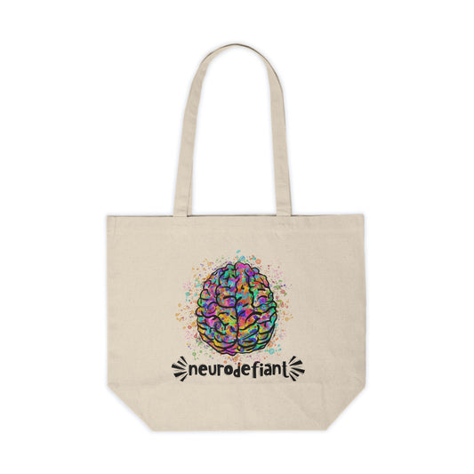 NeuroDefiant - Canvas Shopping Tote