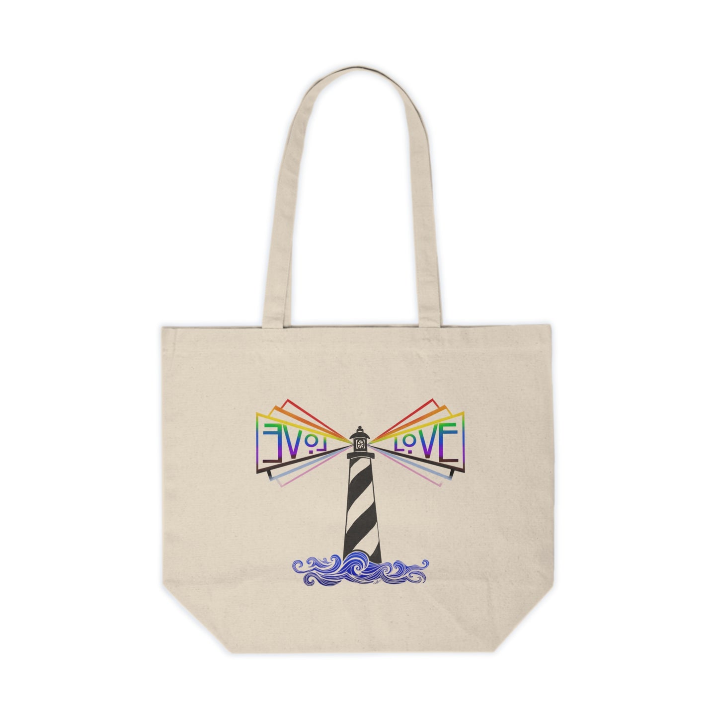 Be a Lighthouse - Canvas Shopping Tote