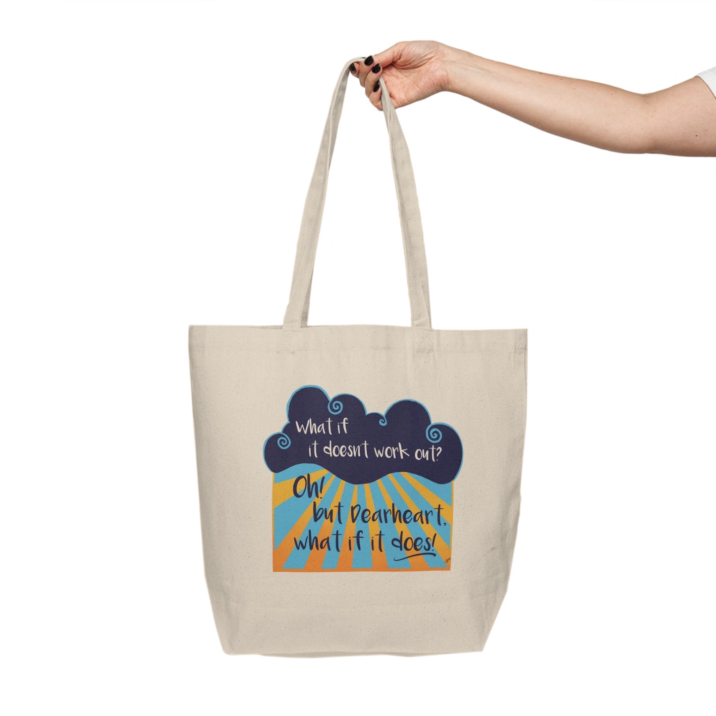 What if it Does! - Canvas Shopping Tote