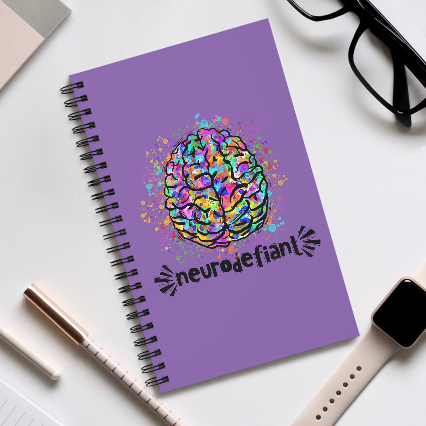 NeuroDefiant - Spiral Journal (Purple)