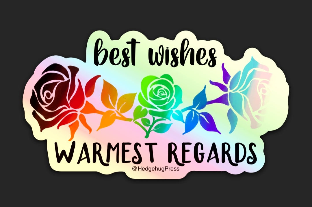 BEST WISHES - Sticker